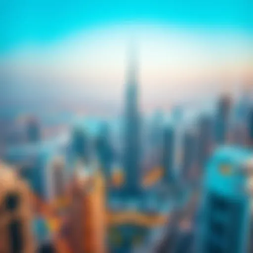Aerial View of Dubai's Skyline Aerial view of Dubai's skyline highlighting luxury real estate