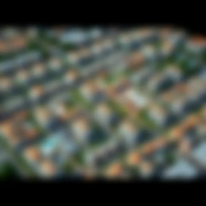 Aerial View of MBL JLT Community Layout Aerial view showcasing the community layout of MBL JLT