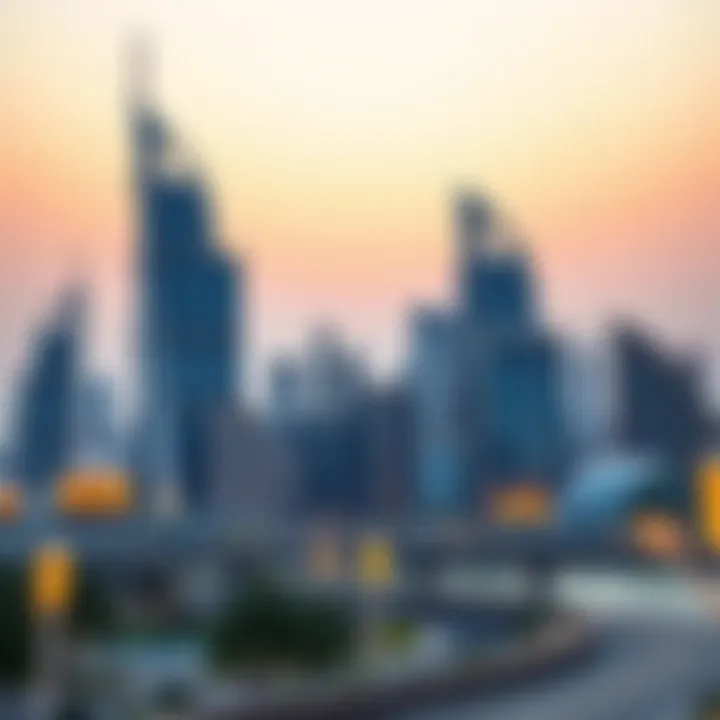 Modern Skyline of MBL JLT Modern skyline view of MBL Jumeirah Lake Towers