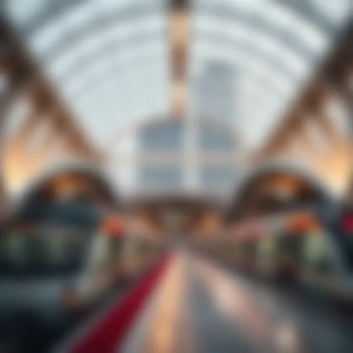 Architectural Marvels of Dubai Metro Stations Metro station in Dubai featuring architectural design and accessibility