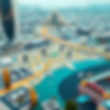 Strategic Map of Dubai Metro and Real Estate Zones Map of Dubai highlighting metro stations and key property areas