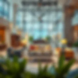 Chic modern furniture arrangement