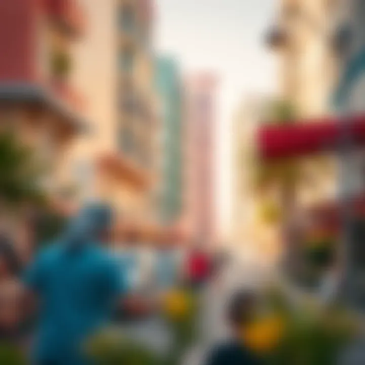 Community Life in Mirdif Vibrant community scene in Mirdif