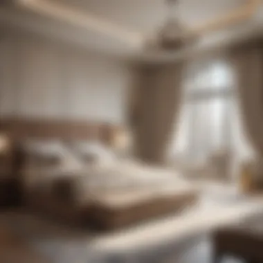 Sumptuous Bedroom Design Luxurious bedroom in a Dubai rental apartment