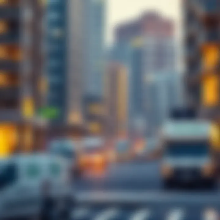 Infographic illustrating different types of moving services available