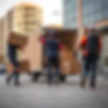 Efficient furniture moving team in action