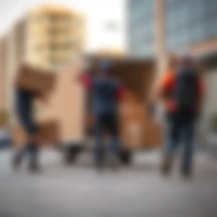 Efficient furniture moving team in action