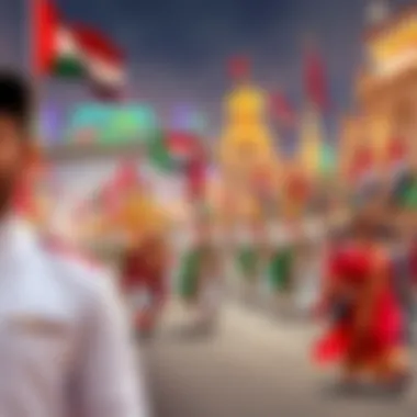 Grand Parade Celebrating National Day Vibrant parades showcasing UAE heritage and modern achievements