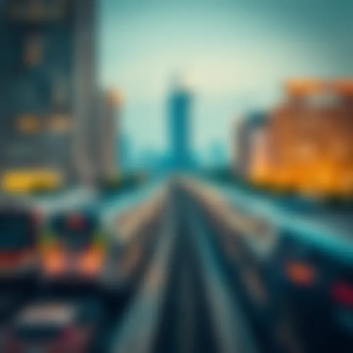 Infographic depicting the economic impact of the Dubai Airport Freezone Metro on surrounding real estate