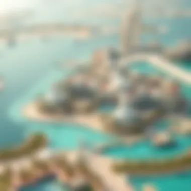 Palm Jumeirah: A Marvel of Luxury and Leisure Aerial view of Palm Jumeirah and luxury resorts