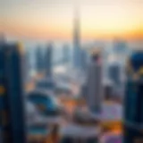 Scenic view of Dubai skyline with modern architecture