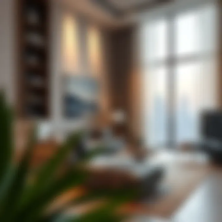 Contemporary Living in Dubai A modern apartment showcasing contemporary living spaces