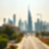 Dubai Skyline: A Glimpse of Luxury Living A stunning skyline of Dubai showcasing luxury properties