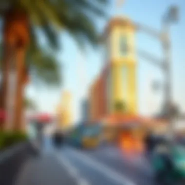 Community Growth Around Marina Beach Metro Station A vibrant community around Marina Beach Metro Station illustrating socio-economic growth