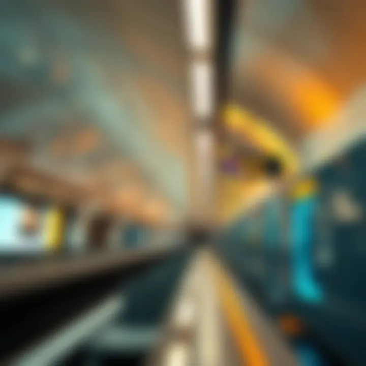 User-Centric Design in Marina Beach Metro Station Interior design of the Marina Beach Metro Station highlighting user-friendly features