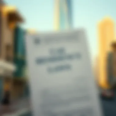 UAE Residency Laws Document Document showcasing UAE residency laws