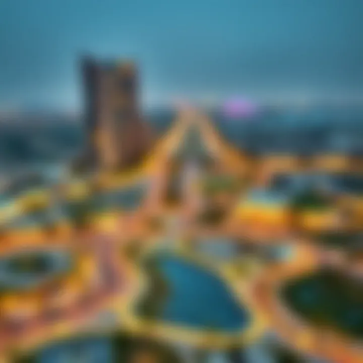 Accessibility Map of Oasis by Emaar Map highlighting the accessibility routes to Oasis by Emaar