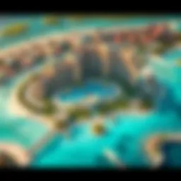 Aerial view of Atlantis the Royal showcasing its grandeur