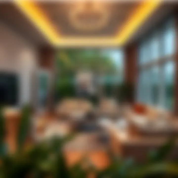 An elegant interior showcasing contemporary living spaces in Oxford Gardens