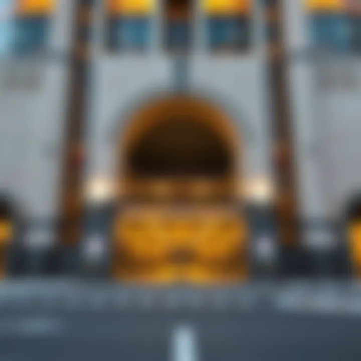 Entrance to the Burj Khalifa parking garage