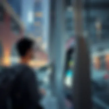 Visitor using a payment machine at Burj Khalifa parking