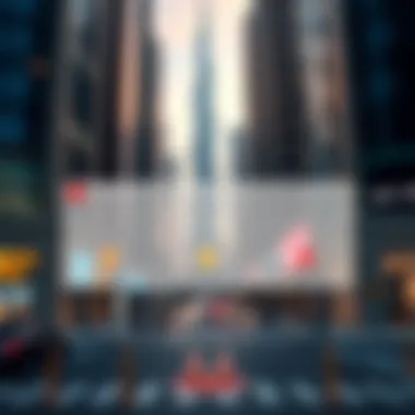 Diagram showcasing different parking zones near Burj Khalifa