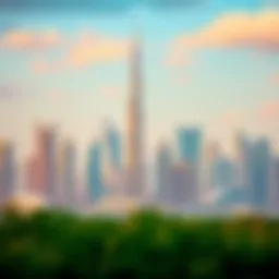Stunning skyline of Dubai showcasing real estate developments