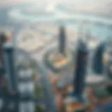 Aerial view of luxury residential developments in Dubai