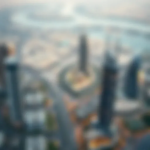 Aerial view of luxury residential developments in Dubai