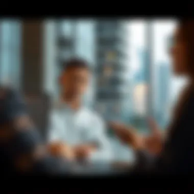 Client Engagement in Real Estate Transactions Real estate agent engaging with clients