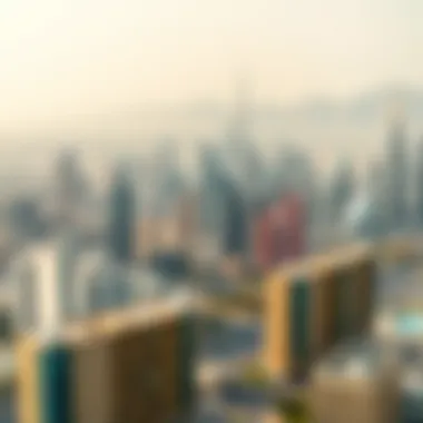 Luxurious Dubai Skyline Aerial view of Dubai's skyline showcasing luxury properties