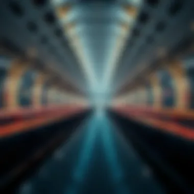 Architectural Design of Red Line Metro Stations Architectural marvel of a Red Line Metro station in Dubai