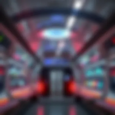 Technological Advancements in Red Line Metro Stations Interior view showcasing modern technological features of the Red Line Metro