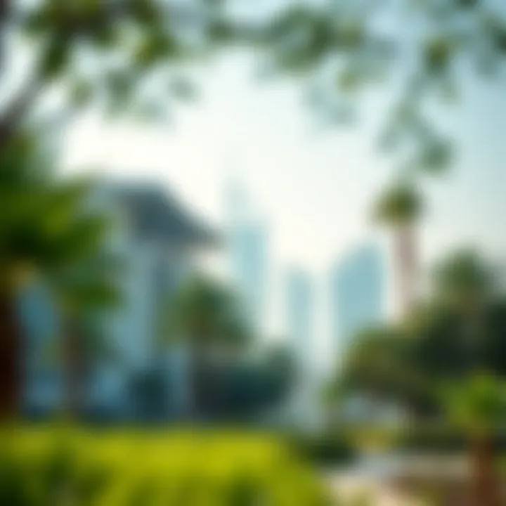 Green spaces and parks on Reem Island promoting a healthy lifestyle