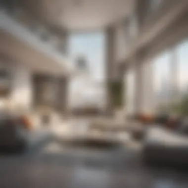 Modern Apartment Design in Dubai Stylish apartment interior in Dubai showcasing modern design