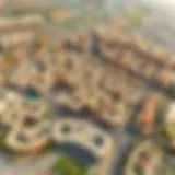 Aerial View of Al Rahba Aerial view of Al Rahba showcasing its residential areas