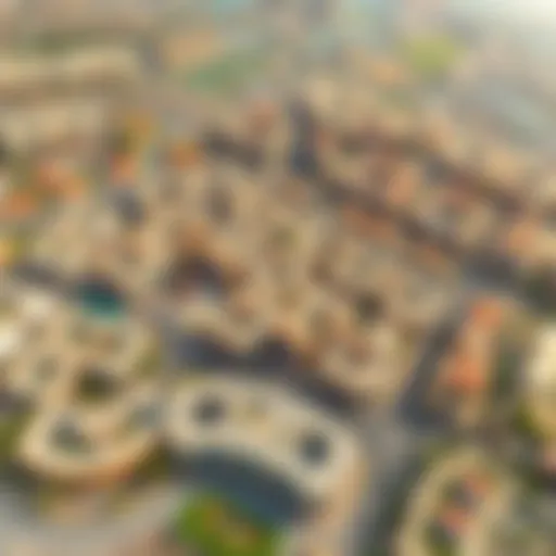 Aerial View of Al Rahba Aerial view of Al Rahba showcasing its residential areas