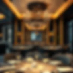 Elegant dining setting in DIFC