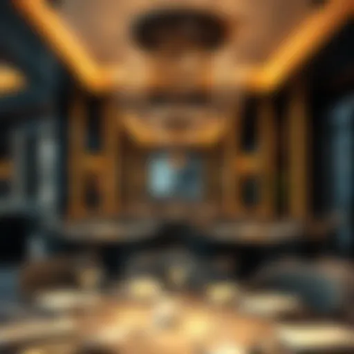 Elegant dining setting in DIFC