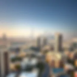 Panoramic view of Dubai skyline showcasing diverse neighborhoods