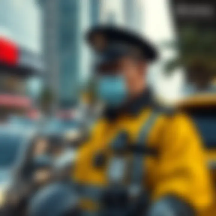 RTA Parking Enforcement Officer RTA parking enforcement officer at work