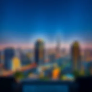 Skyline View from Safa Two Breathtaking skyline view from Safa Two's terrace