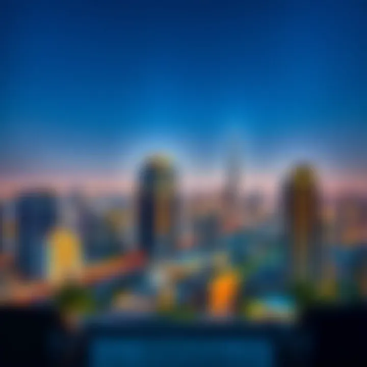 Skyline View from Safa Two Breathtaking skyline view from Safa Two's terrace