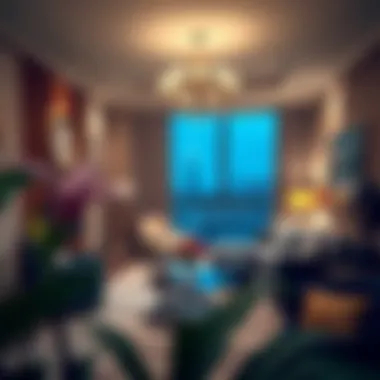 Luxurious living space inside the Savoy Hotel Apartment