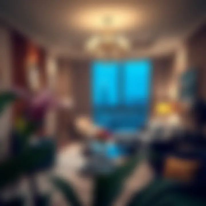 Luxurious living space inside the Savoy Hotel Apartment