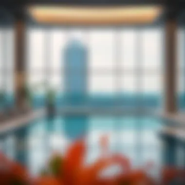 Swimming pool and leisure area of the Savoy Hotel Apartment