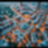 Aerial view of Shabiya 12 showcasing the urban layout