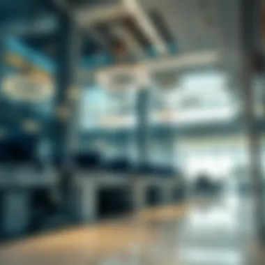 Interior of a high-tech office space within Silicon Oasis Headquarters.