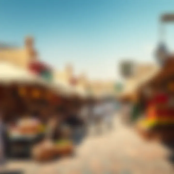 Local Crafts Market Cultural market showcasing local crafts