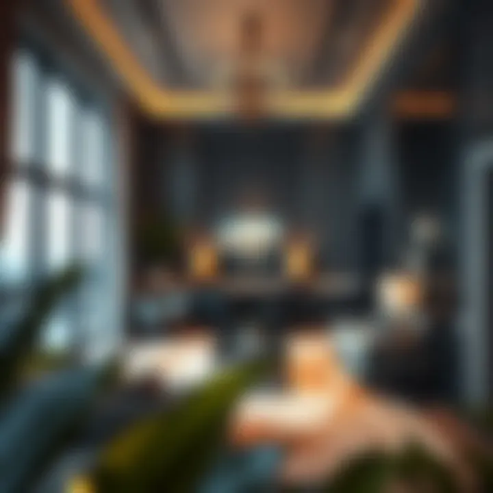 Elegance in Sobha Hartland Residences Luxurious interior design of a Sobha Hartland residence emphasizing elegance